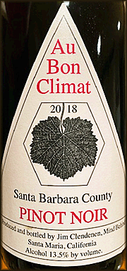 Au Bon Climat 2018 Santa Barbara Pinot Noir