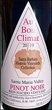 Au Bon Climat 2019 Bien Nacido Pinot Noir