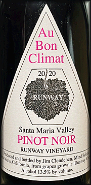 Au Bon Climat 2020 Runway Pinot Noir