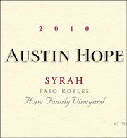 Austin Hope 2010 Syrah