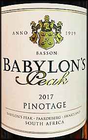 Babylon's Peak 2017 Pinotage