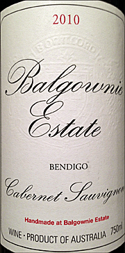 Balgownie 2010 Estate Cabernet Sauvignon