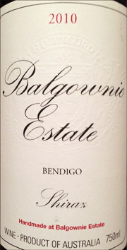 Balgownie 2010 Shiraz