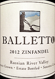 Balletto 2012 Zinfandel