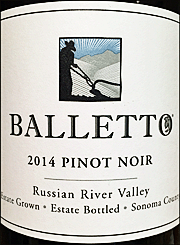 Balletto 2014 Pinot Noir