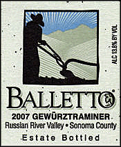 Balletto 2007 Gewurztraminer