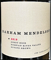 Barham Mendelsohn 2019 Pinot Noir