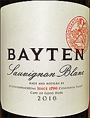 Bayten 2016 Sauvignon Blanc