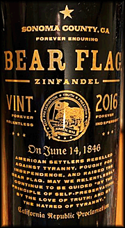 Bear Flag 2016 Zinfandel