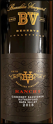 Beaulieu Vineyard 2018 Ranch No. 2 Maestro Reserve Cabernet Sauvignon