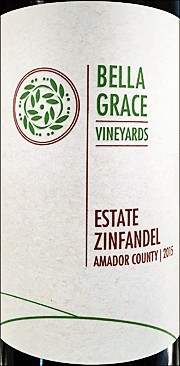 Bella Grace 2015 Estate Zinfandel