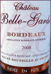 Belle Garde 2008 Cuvee Elevee en Futs de Chene