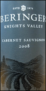 Beringer 2008 Knights Valley Cabernet