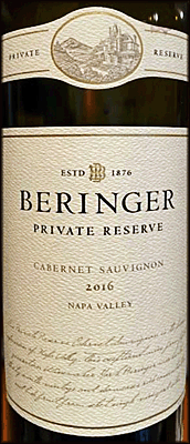 Beringer 2016 Private Reserve Cabernet Sauvignon