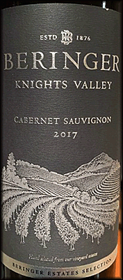 Beringer 2017 Knights Valley Cabernet Sauvignon