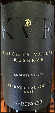 Beringer 2018 Knights Valley Reserve Cabernet Sauvignon