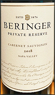 Beringer 2018 Private Reserve Cabernet Sauvignon