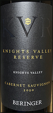 Beringer 2020 Knights Valley Reserve Cabernet Sauvignon