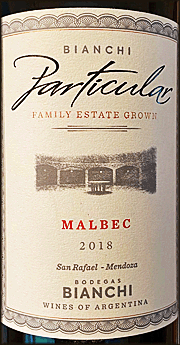 Bianchi 2018 Particular Malbec