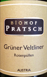 Biohof Pratsch 2012 Rotenpullen Gruner Veltliner
