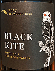 Black Kite 2017 Redwoods' Edge Pinot Noir 