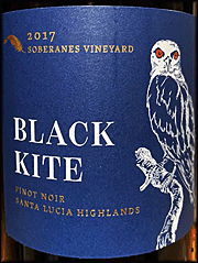 Black Kite 2017 Soberanes Pinot Noir