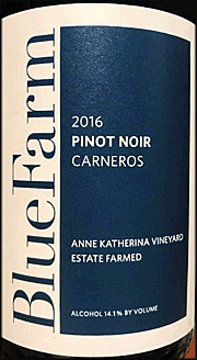 Blue Farm 2016 Anne Katherina Vineyard Pinot Noir