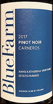 Blue Farm 2017 Anne Katherina Vineyard Pinot Noir