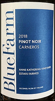 Blue Farm 2018 Anne Katherina Vineyard Pinot Noir