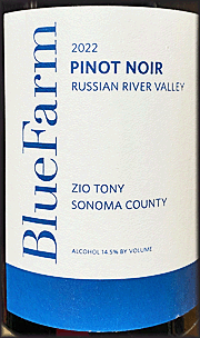 Blue Farm 2022 Zio Tony Pinot Noir