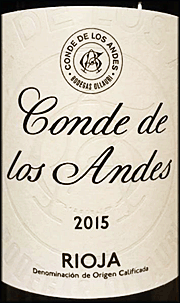 2015 Conde de los Andes Tinto