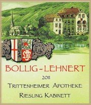 Bollig Lehnert 2011 Trittenheimer Apotheke Kabinett Riesling