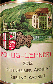 Bollig Lehnert 2012 Trittenheimer Apotheke Kabinett Riesling