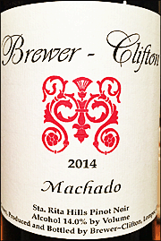 Brewer-Clifton 2014 Machado Pinot Noir