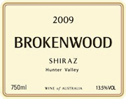 Brokenwood 2009 Hunter Valley Shiraz