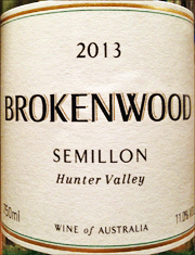 Brokenwood 2013 Semillon