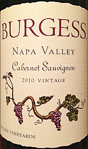 Burgess 2010 Cabernet