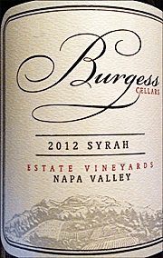 Burgess 2012 Syrah