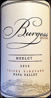 Burgess 2012 Triere Vineyard Merlot