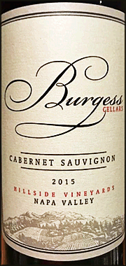 Burgess 2015 Hillside Vineyard Cabernet Sauvignon