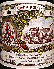 C Von Schubert 2013 Maximin Grunhauser Feinherb Riesling