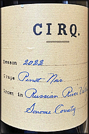 CIRQ 2022 Pinot Noir