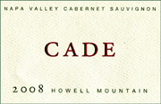 Cade 2008 Howell Mountain Cabernet