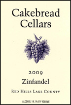 Cakebread 2009 Zinfandel