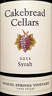 Cakebread 2012 Syrah