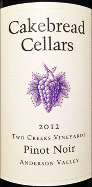 Cakebread 2012 Two Creeks Vineyards Pinot Noir