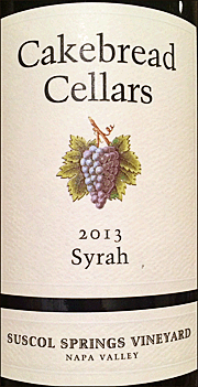 Cakebread 2013 Syrah