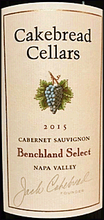 Cakebread 2015 Benchland Select Cabernet Sauvignon