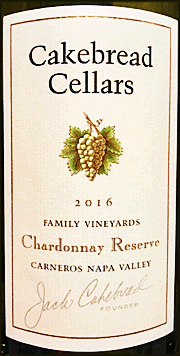 Cakebread 2016 Reserve Chardonnay