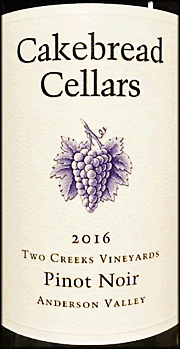 Cakebread 2016 Two Creeks Pinot Noir